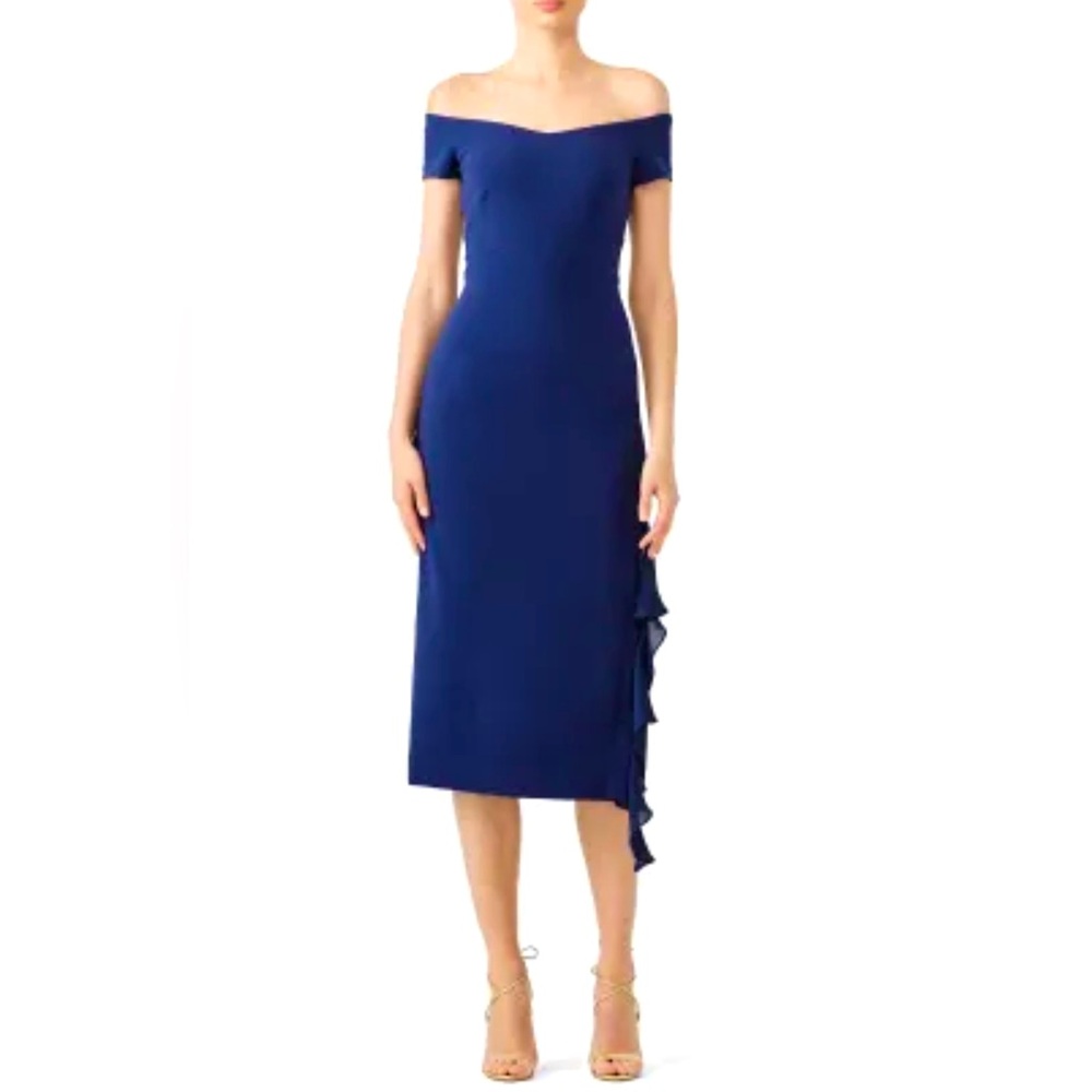 Nicole Miller side-slit midi dress (Size 6)